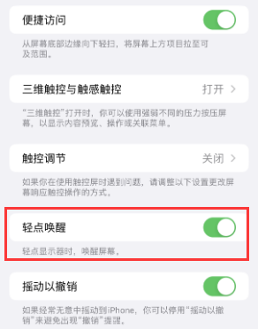 噶尔苹果授权维修站分享iPhone轻点无法唤醒怎么办 