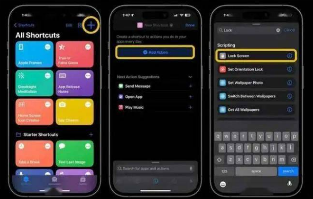 噶尔苹果14锁屏维修店分享iPhone14升级iOS16.4后如何创建锁屏快捷方式 