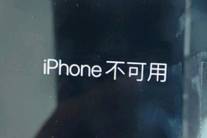 噶尔苹果服务网点分享锁屏界面显示“iPhone 不可用”如何解决 